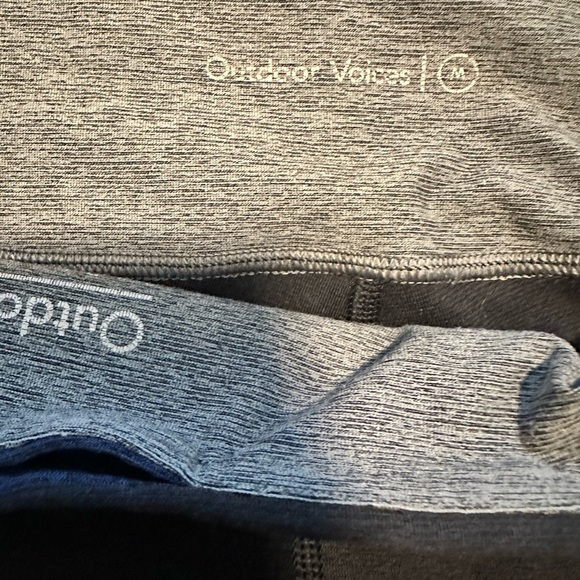 Outdoor Voices Colorblock Leggings - Black, Blue, Gray Size Medium - Picture 2 of 5